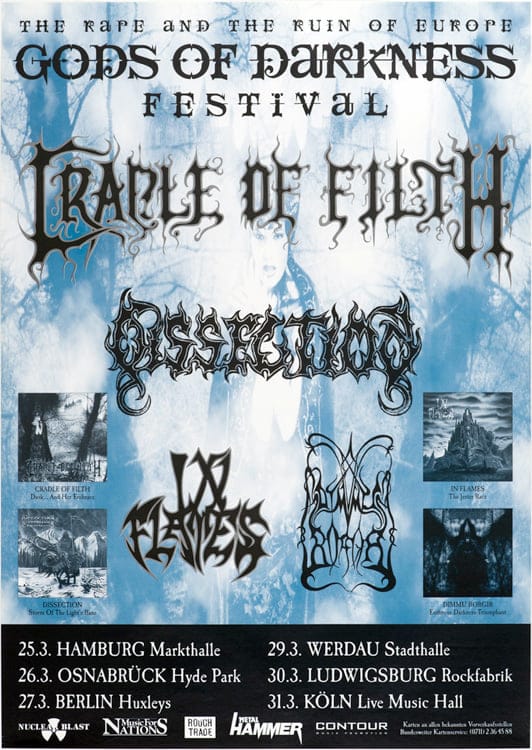 Gods Of Darkness Festival em 1997