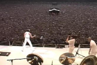 Imagens: Queen no Live Aid.