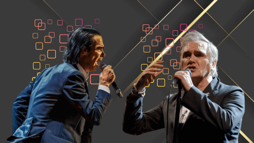 Nick Cave. Foto: Pablo Gallardo/Redferns. Morrissey. Foto: Jim Dyson / Getty Images.