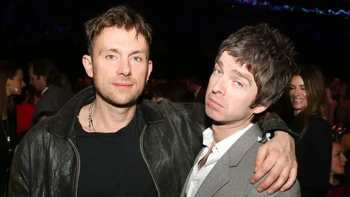 Damon Albarn / Noel Gallagher. Foto: Getty Images.
