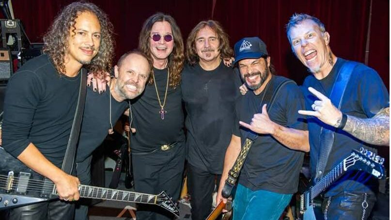 Metallica / Ozzy Osbourne. Foto: Noah Abrams Studio / Ross Halfin / Instagram Oficial.