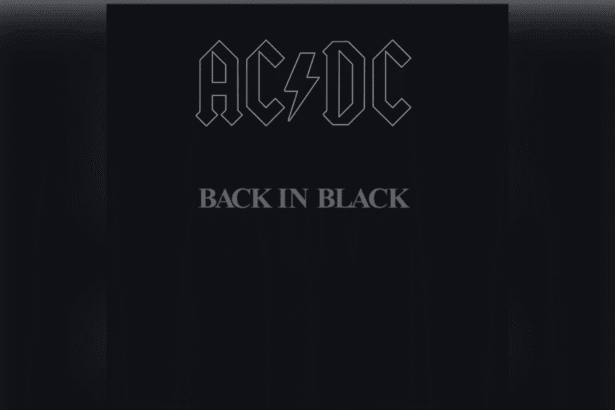Capa do álbum Back In Black do AC/DC.