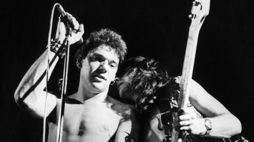 Paul Di'Anno e Steve Harris. Crédito: Virginia Tubbett/Redeferns.