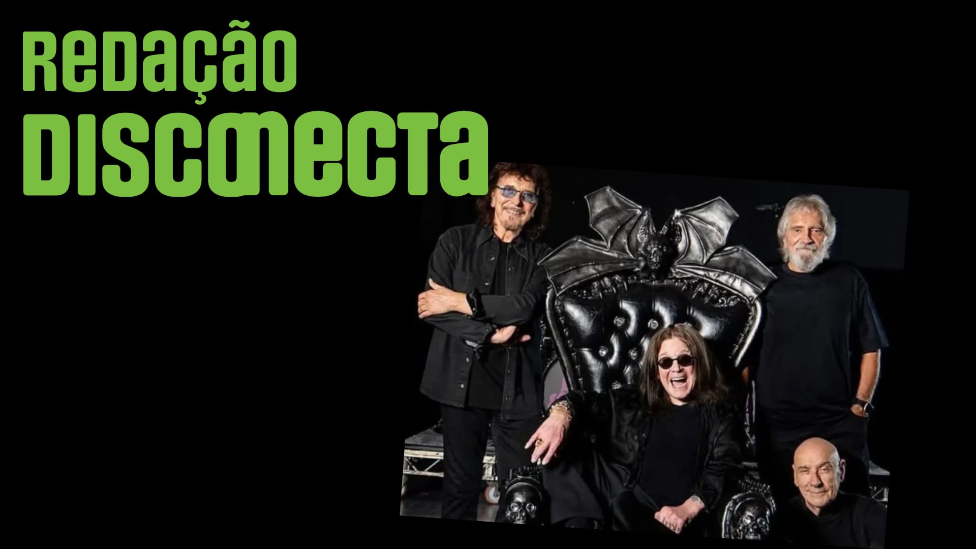 Banner do Redação DISOCNECTA sobre o show de enceramento do Black Sabbath.