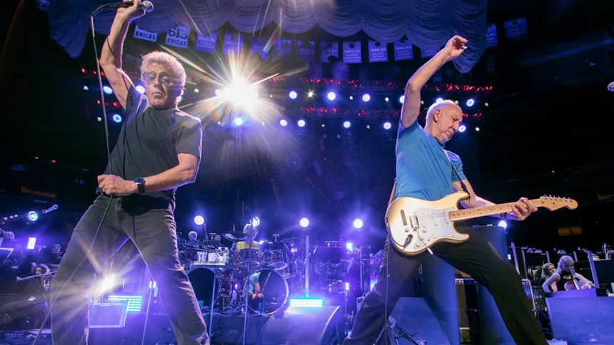 Roger Daltrey e Pete Townsend do The Who. Crédito: William Snyder.