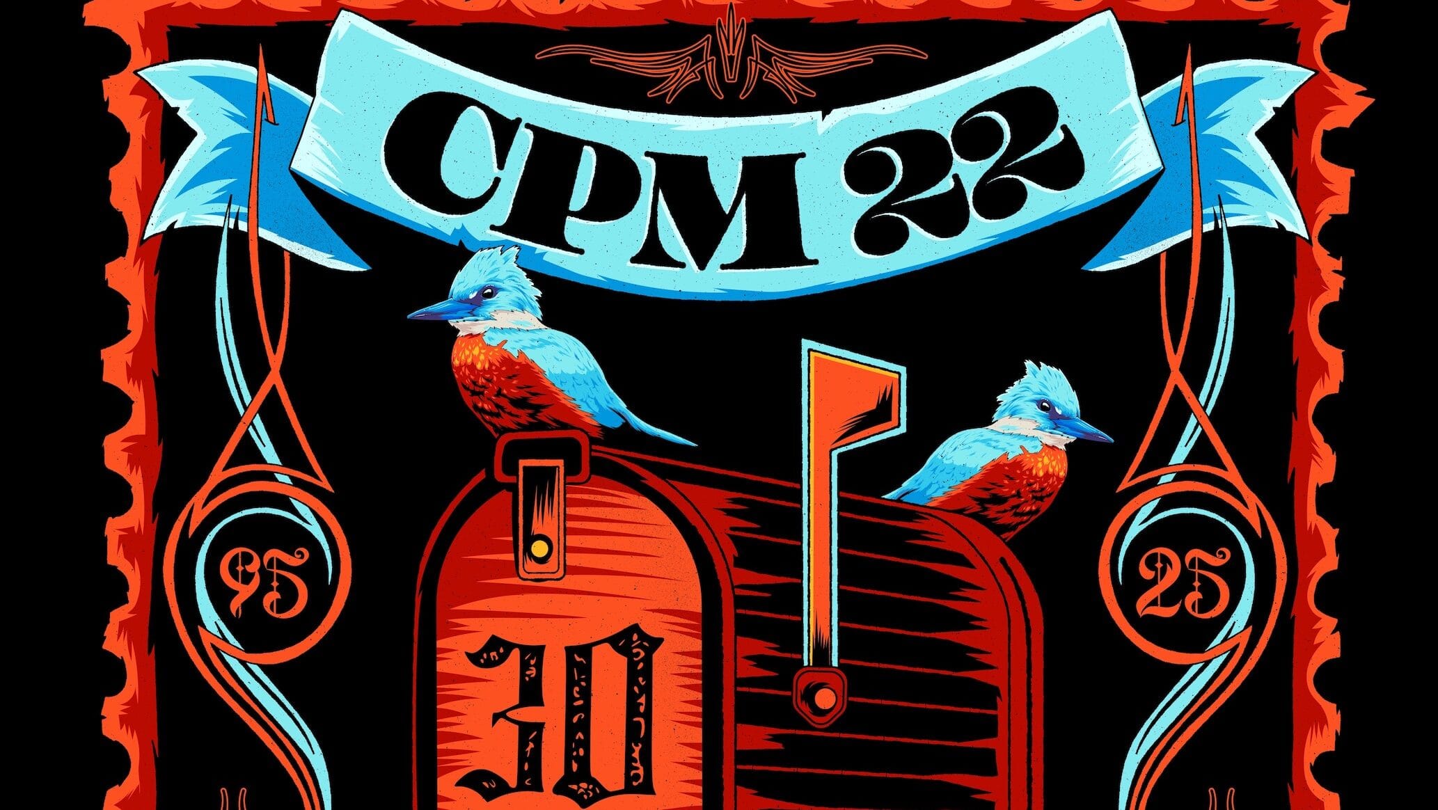 Cartaz 30 anos CPM 22.