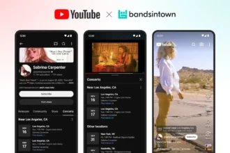 Youtube e Bandsintown.