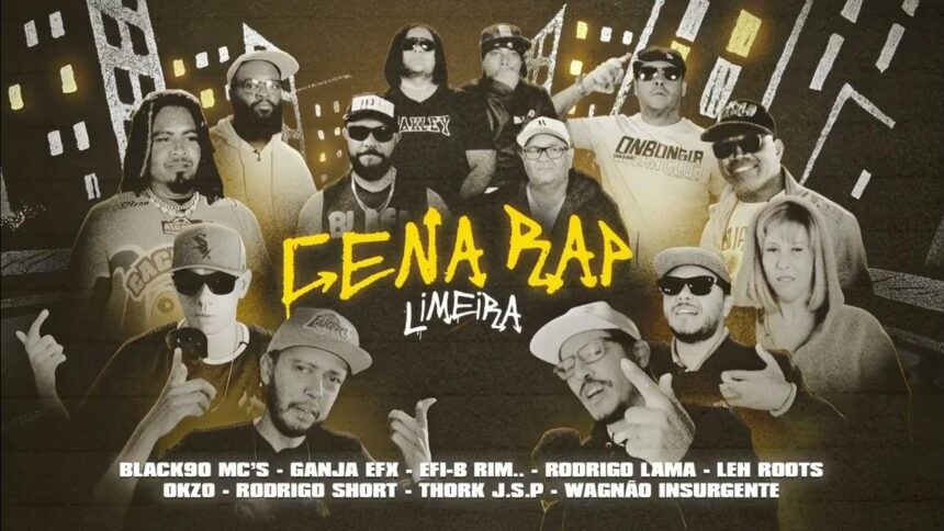 Capa da coletânea "Cena Rap Limeira".