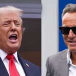 Donald Trump e Bruce Springsteen. Crédito: Matthew Stockman e John Nacion.