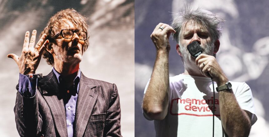 Jarvis Cocker e James Murphy. Foto: Luke Brennan/Michael Buckner/Getty Images
