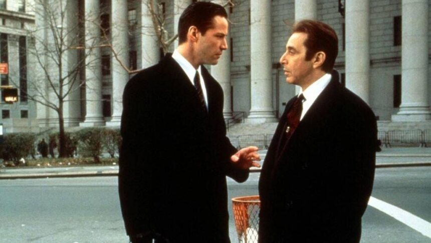 Keanu Reeves / Al Pacino - O Advogado do Diabo. Foto: Reprodução.