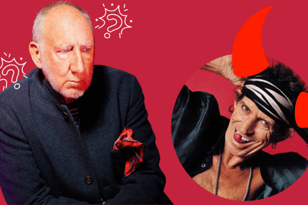 Pete Townshend/Keith Richards. Foto: Montagem/Reprodução.