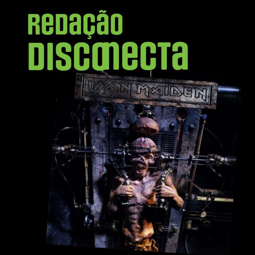 Capa Redação Disconecta, episódio 79 sobre "The X Factor" do Iron Maiden.