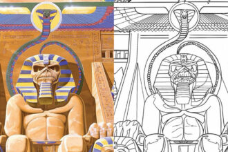 Iron Maiden Colouring Book.