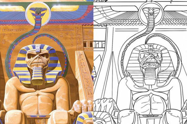 Iron Maiden Colouring Book.