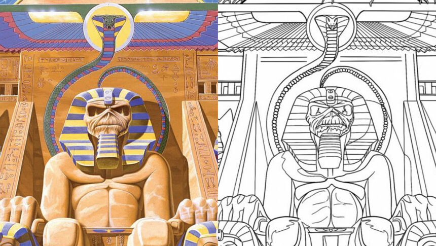 Iron Maiden Colouring Book.