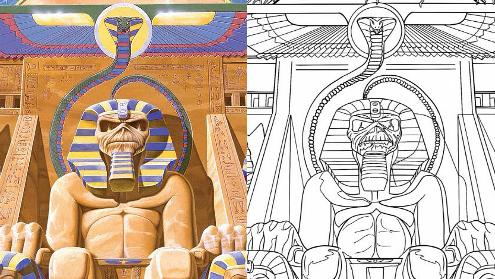 Iron Maiden Colouring Book.