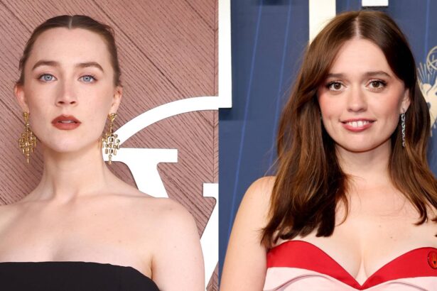 Saoirse Ronan e Aimee Lou Wood. Crédito: Marc Piasecki/Amy Sussman/Getty Images.