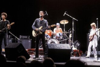 Talking Heads em 1980. Foto: Michael Ochs Archives/Getty Images.
