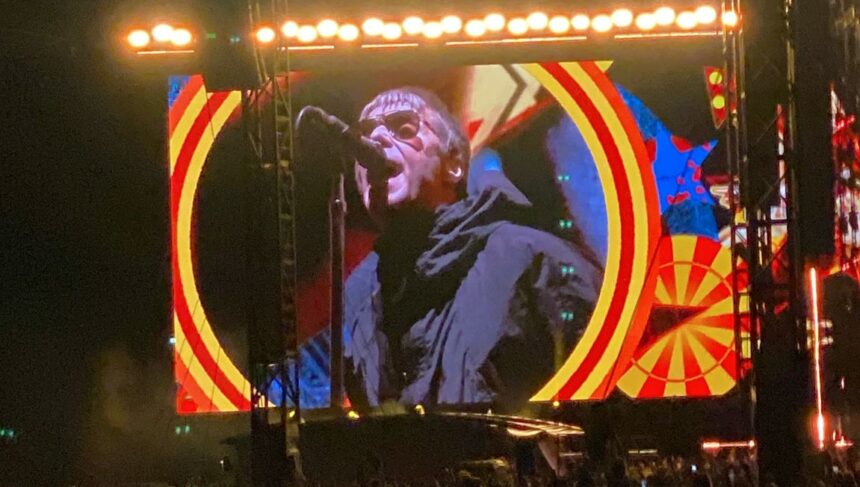 Oasis ao vivo em Sidney/Austrália. Foto: Luiz Afonso.