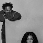 Kendrick Lamar and SZA 'Grand National' arte promocional da turnê. Foto: Andre D Wagner.