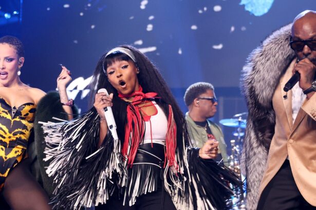 Doja Cat e Janelle Monáe. Crédito: Kevin Mazur/Getty Images RRHOF.