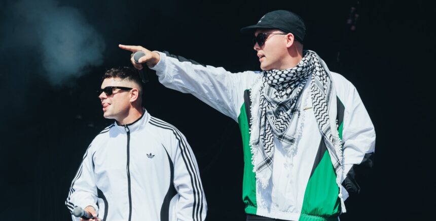 Kneecap. Crédit: Andy Ford/NME.