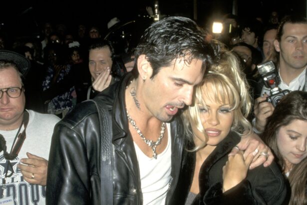Tommy Lee e Pamela Anderson. Crédito: Jim Smeal/Ron Galella Collection/Getty Images.