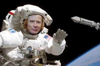 Megadeth. Foto: NASA/Rob Kim/NARA/Getty Images/ Reprodução Metal Hammer.