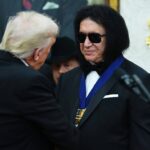 Donald Trump / Gene Simmons. Foto: Aaron Schwartz/Getty Images.