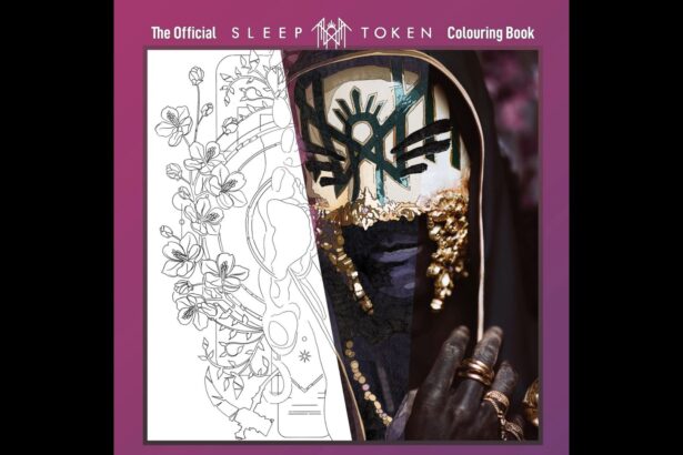 Capa do livro de colorir do Sleep Token.