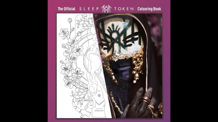 Capa do livro de colorir do Sleep Token.