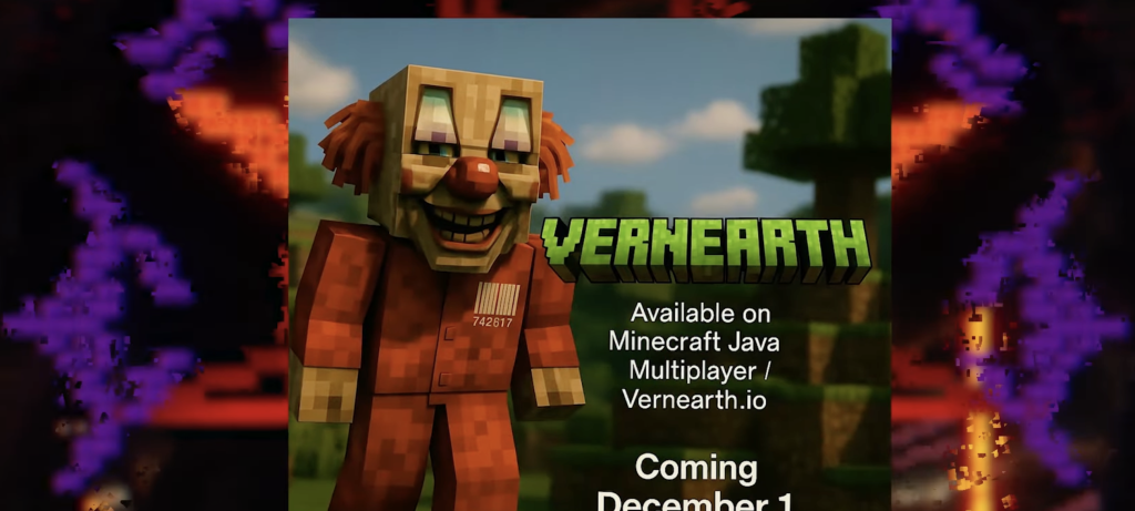Clown versão Minecraft. Crédito: Divulgação.