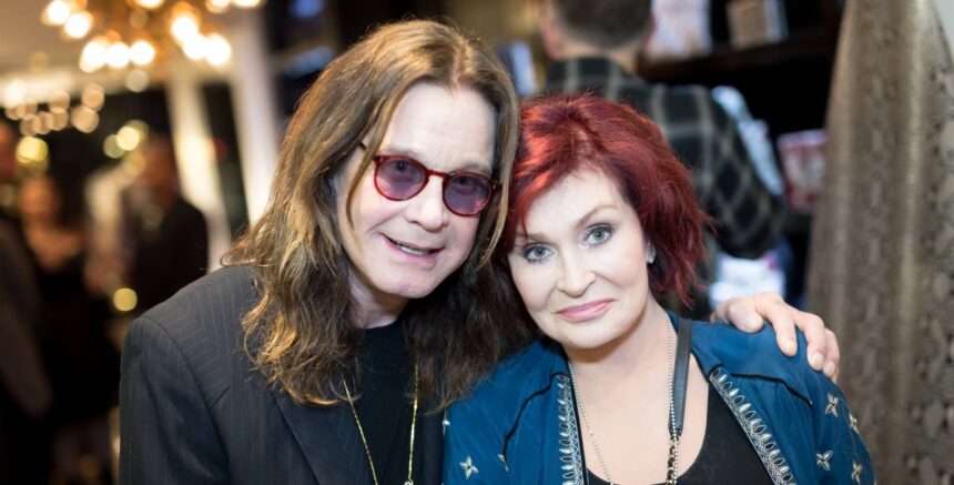 Ozzy Osbourne e Sharon Osbourne. Crédito: Greg Doherty/Getty Images