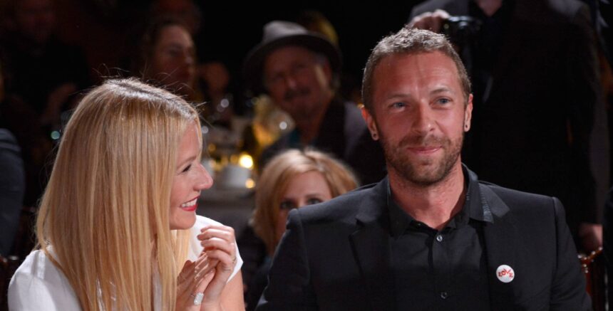 Gwyneth Paltrow e Chris Martin. Crédito:: Kevin Mazur/Getty Images.