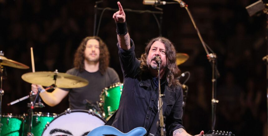 Dave Grohl. Crédito: Ronaldo Bolaños/Los Angeles Times/Getty Images.