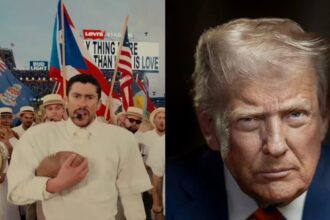 Bad Bunny e Trump; Crédito: Youtube e Daniel Torok.