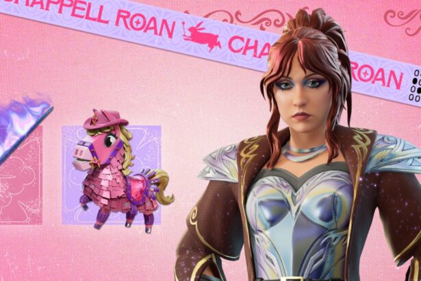 Chappell Roan no 'Fortnite'. Crédito: Epic Games.