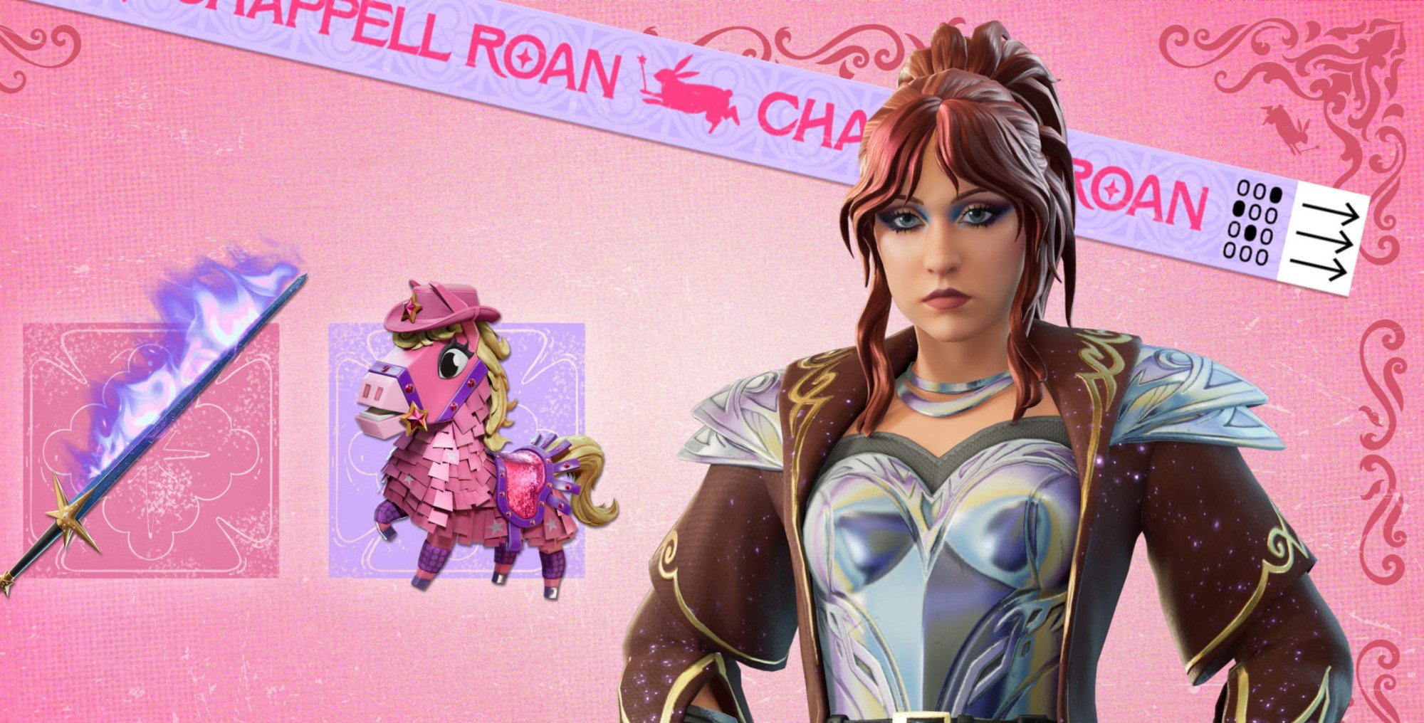 Chappell Roan no 'Fortnite'. Crédito: Epic Games.