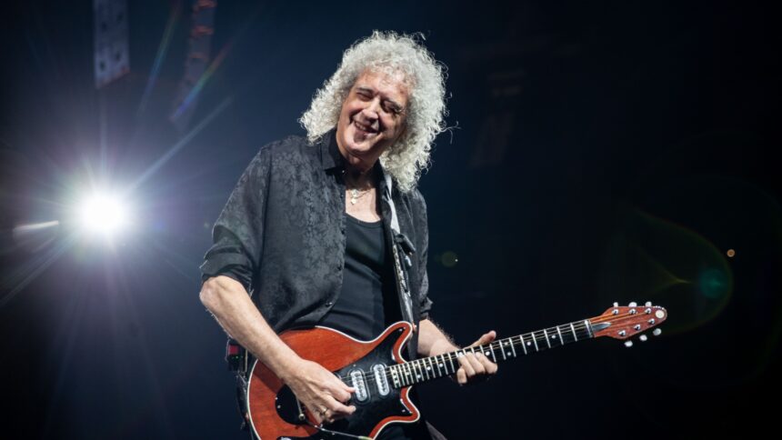 Brian May. Crédito: Miikka Skaffari/Getty Images.