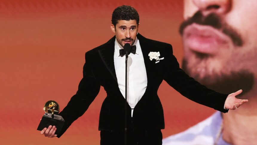 Bad Bunny / Grammy. Crédito: Kevin Winter/Getty Images.