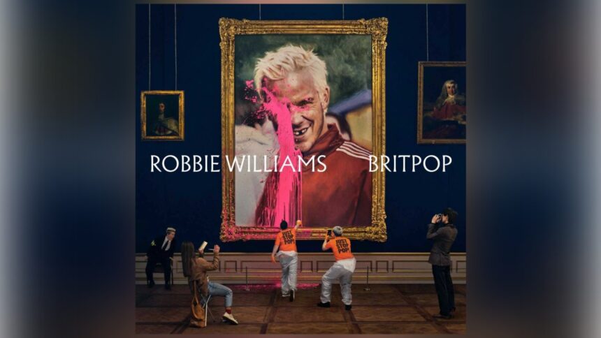 Capa do álbum "BRITPOP" de Robbie Williams.