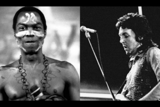 Fela Kuti. Crédito: Reprodução/Getty Images e Paul McCartney. Crédito: Getty/Jack Kay/Daily Express/Hulton Archive