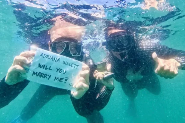 James Hetfield e Adriana Gillett. Crédito: Instagram.