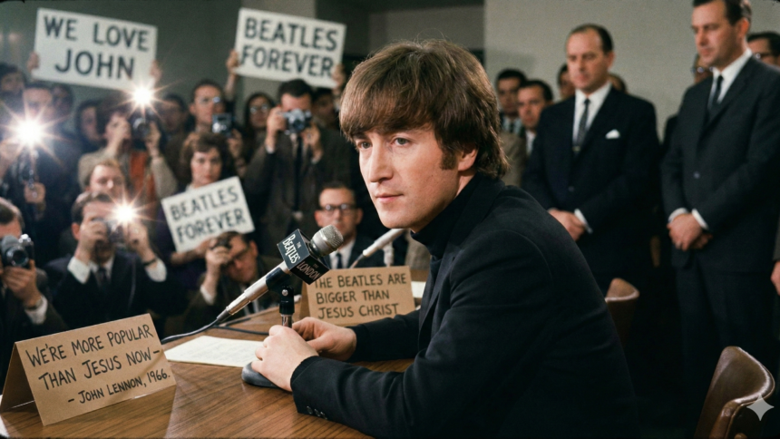John Lennon. Credito: Imagem gerada por IA.
