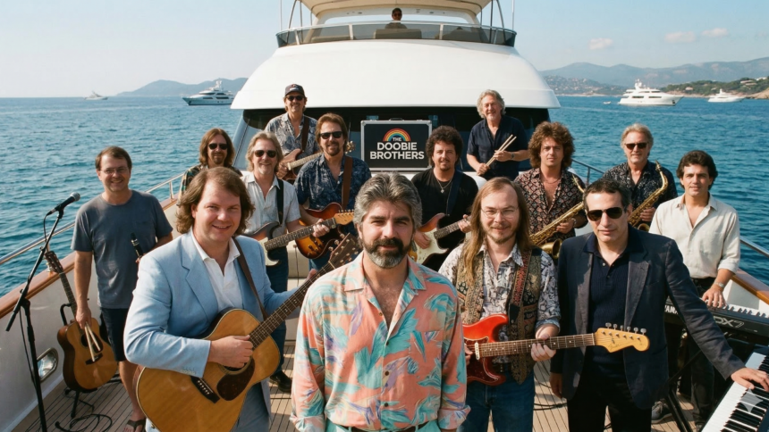Yacht Rock/Músicos. Imagem criada por IA