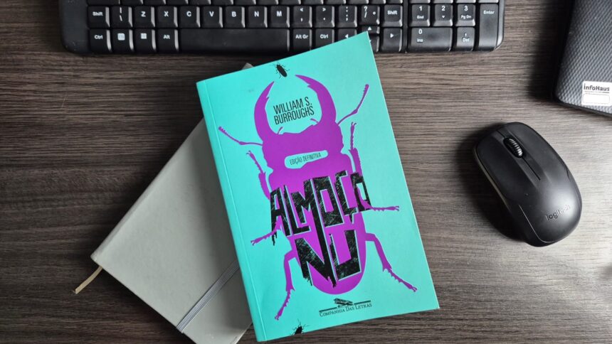 Capa do livro "Almoço Nu" de William Burroughs. Crédito: Marcelo Scherer.