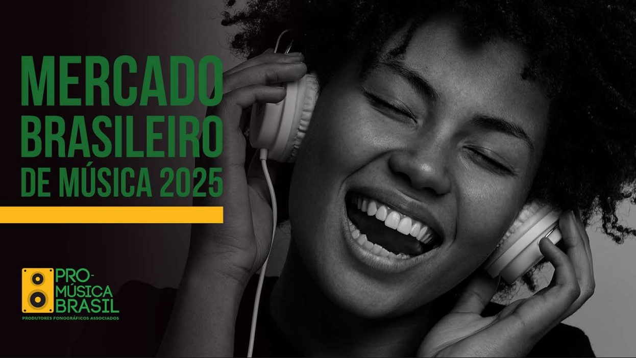Capa do realtório: "Mercado brasilerio de música 2025" da Pró-Música Brasil.