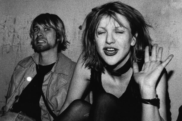 Kurt Cobain e Courtney. Crédito: Lindsay Brice/Getty Images.
