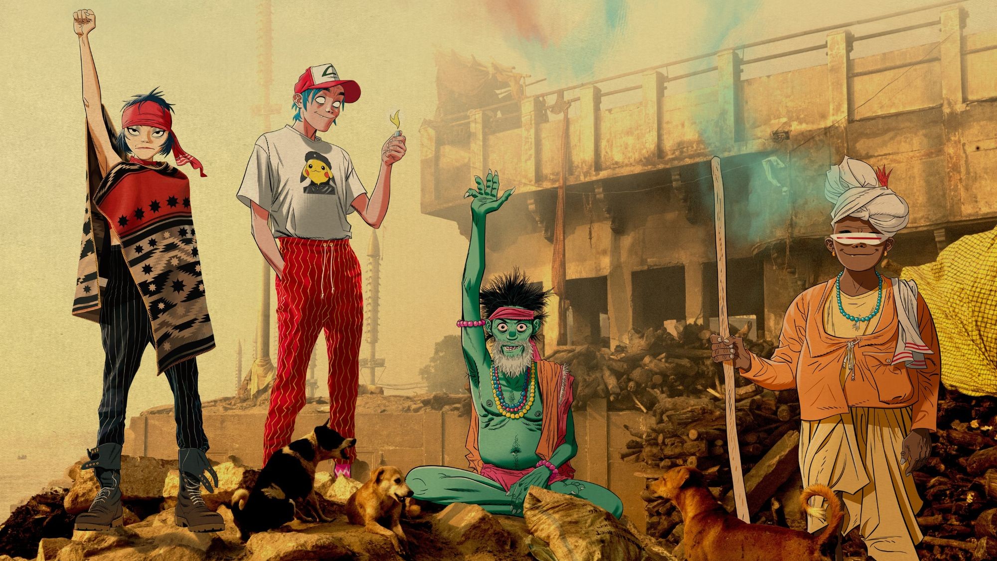Gorillaz. Crédito: Divulgação.